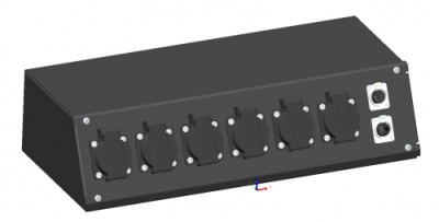 PC-6 Slope Schuko Power Connector