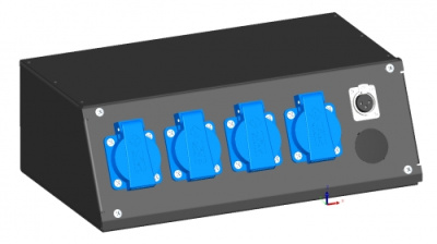 PC-4 Slope Schuko Power Connector