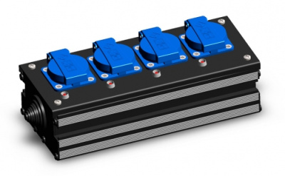 PC-4 Neon Schuko Power Connector